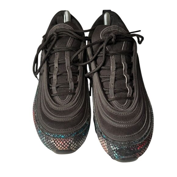 Nike Air Max 97 Rainbow Snake Athletic Sneakers Women Size 11 Colorful Punk - Picture 2 of 7